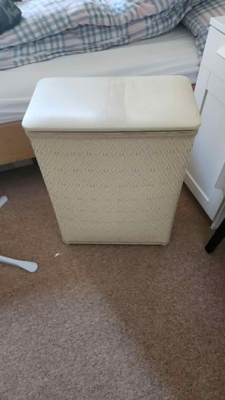 Photo of free White rattan laundry basket (Ham TW10) #1