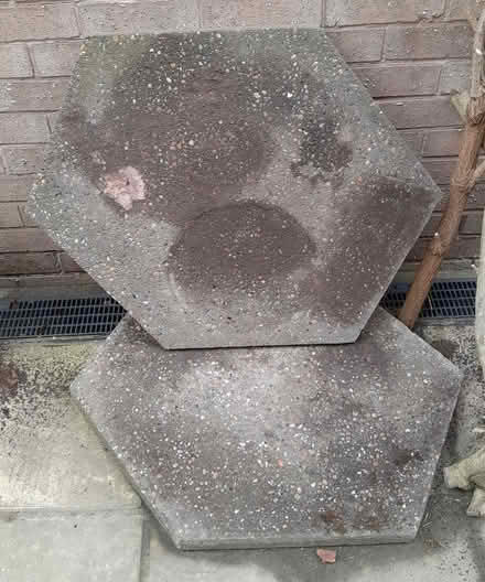 Photo of free hexagonal paving stones x 2 (Elworth CW11) #1