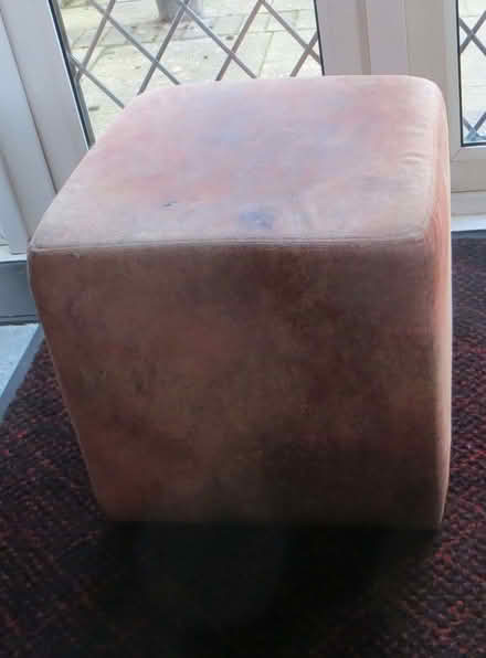 Photo of free Suede style pouffe (Ferring BN12) #2