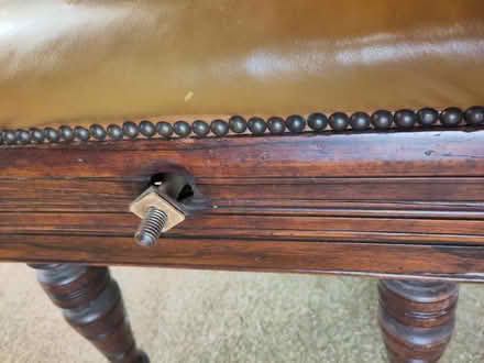 Photo of free Leather piano stool (Radley) #4