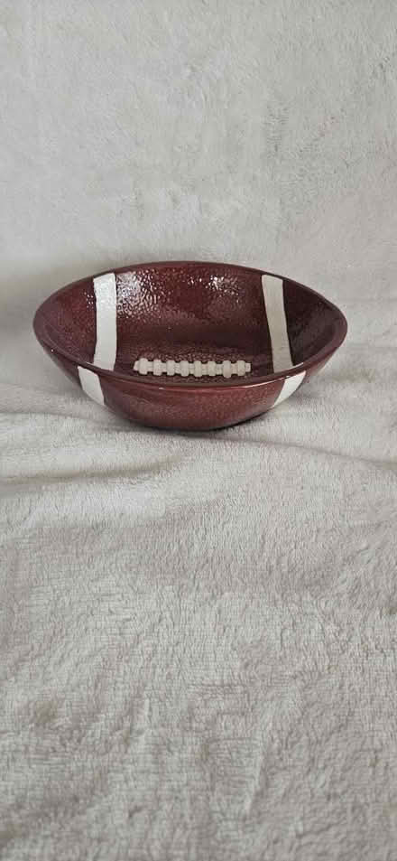 Photo of free Ceramic football bowl (Rosedale) #1