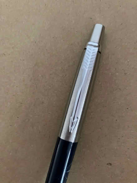 Photo of free Navy blue and silver-coloured ballpoint pen (Bilton HG1) #2