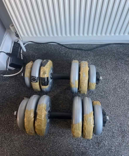 Photo of free Used dumbbell weights (Welling (DA16)) #1