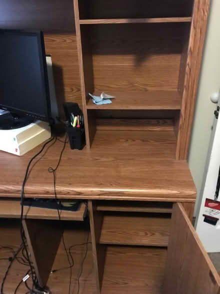 Photo of free Desk with extra storage (Plymouth, MI) #3