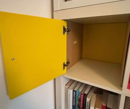 Photo of free 4 x Yellow cupboard inserts for IKEA Kallax (Peckham SE15) #1