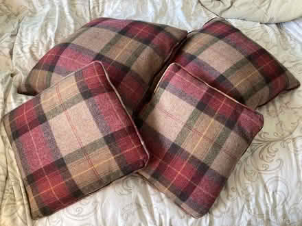 Photo of free 4 check wool cushions (Nether Poppleton YO26) #1