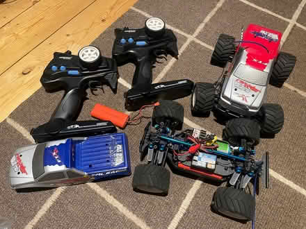 Photo of free 2 small R/C off-road trucks. Need charger. (Hivings Hill) (Pond Park HP5) #1