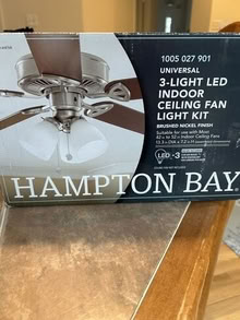 Photo of free Ceiling Fan Light Kit #1