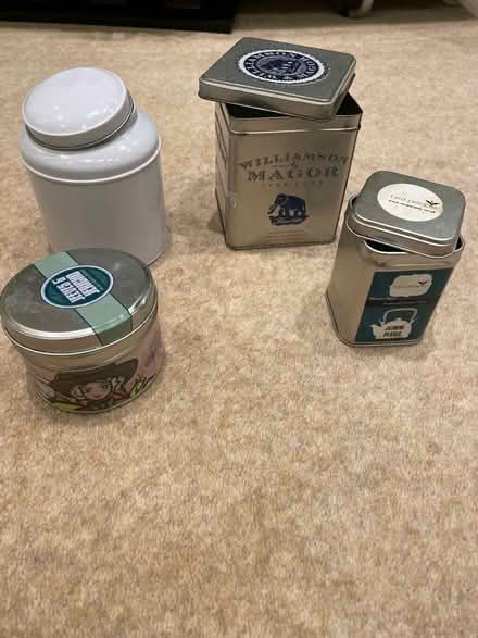 Photo of free Metal tea caddies (Tilehurst RG30) #1