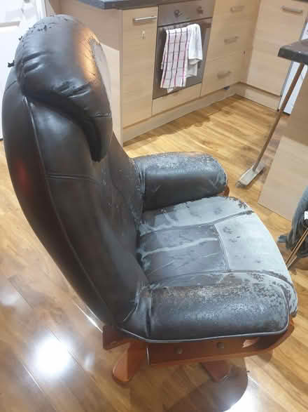 Photo of free Leather Chair and Matching Stool (Moortown LS17) #4