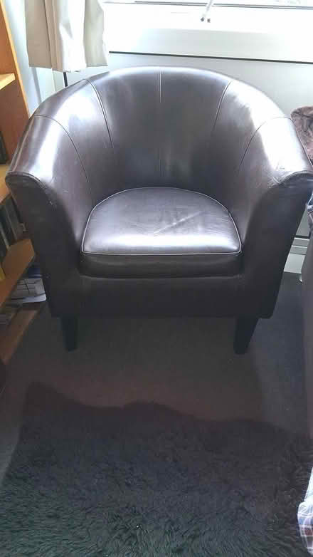 Photo of free Faux leather tub chair (Edinburgh EH10 Buckstone) #1