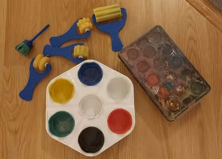 Photo of free Paint pot set, paint brushes (Downley HP13) #1