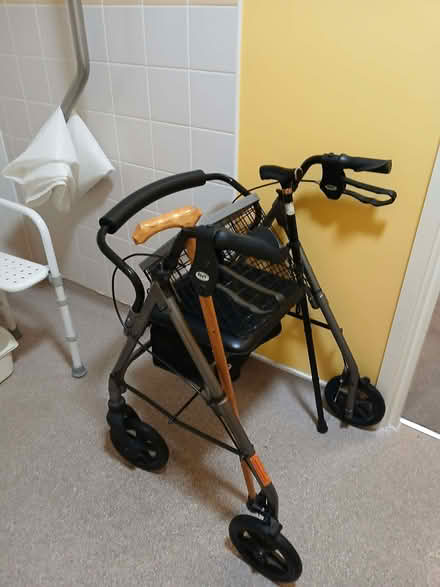 Photo of free Manual wheelchair/4 wheel rollator/dinner trolley/bathchair (The Delves WS5) #2