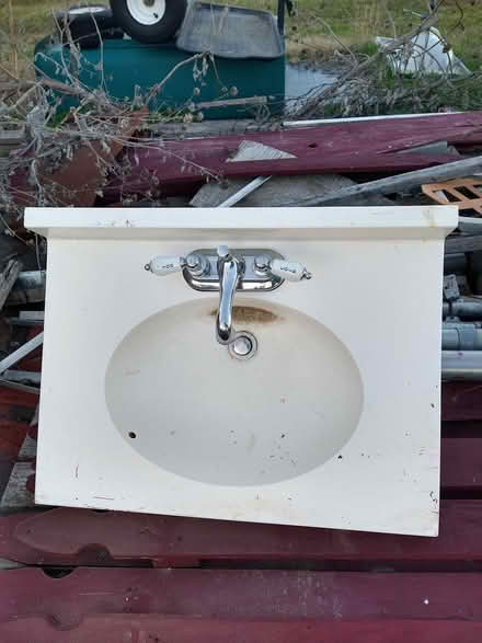 Photo of free Bathroom sinks/towel racks (East of Ponder /FM 2449) #3