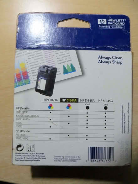 Photo of free hp 41 ink jet cartridge ~ gu16 frimley (GU16) #2