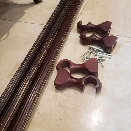 Photo of free Three Wood Curtain Rods (Novato) #2