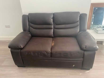 Photo of free 2 leather couches (Rathcoole) #1