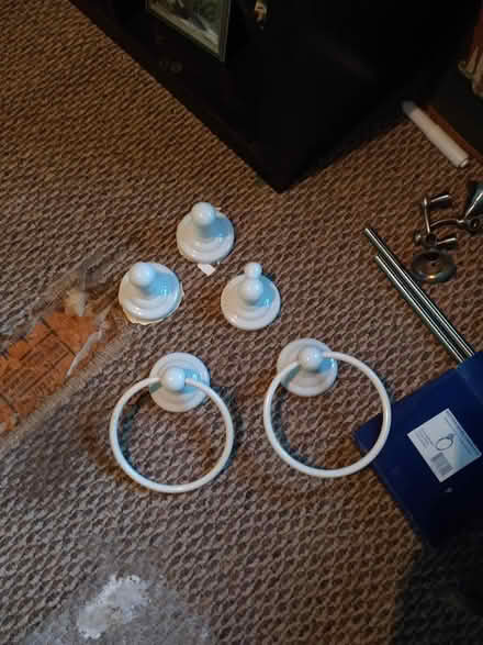 Photo of free Bathroom sinks/towel racks (East of Ponder /FM 2449) #2