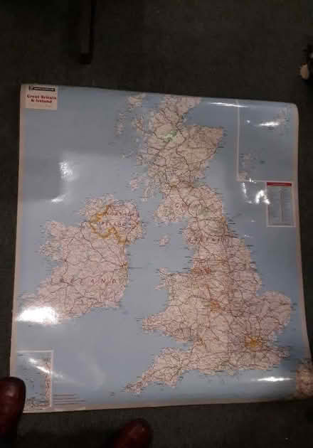 Photo of free Michelin wall map of Britain/Ireland (Balsall Heath B13) #1