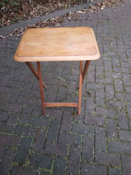 Photo of free Folding occasional wood table (Penarth CF64) #2