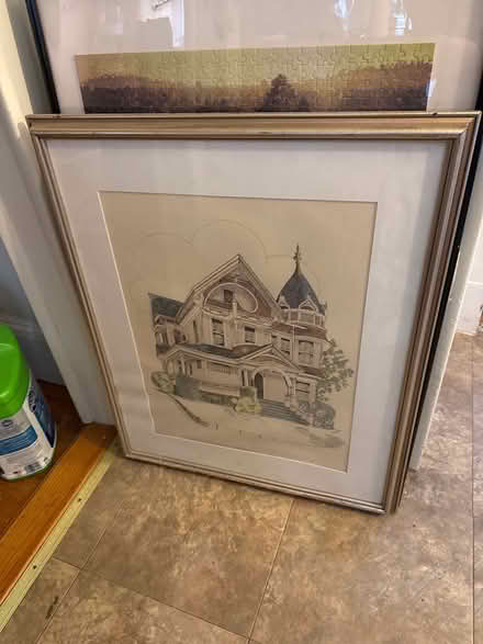 Photo of free Print of a house in nice frame (Winter Hill) #1