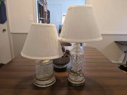 Photo of free Matching Crystal Lamps (Warwick & Maxwell) #1