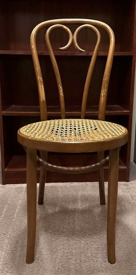 Photo of free Bentwood Caned Bistro Chair (West San Jose 95128) #1