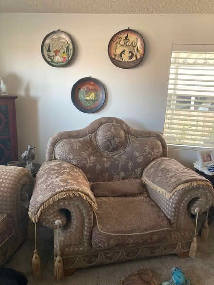 Photo of free Couch, love seat, chair (East Hemet) #2