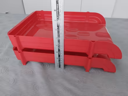 Photo of free A pair of red document trays (Ealing Pitshanger W5) #2