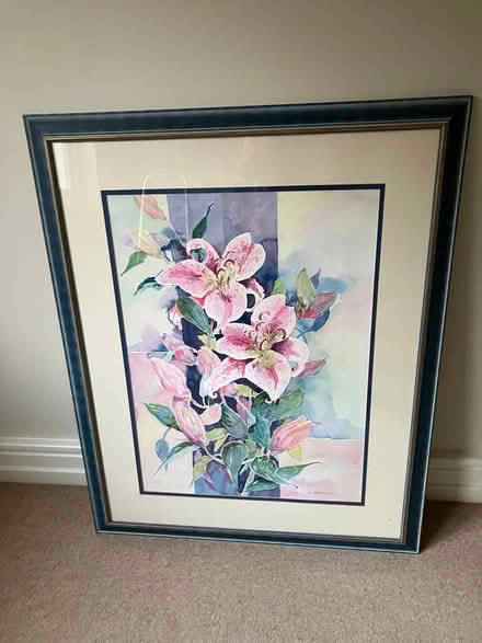 Photo of free Framed Watercolour Picture (Budleigh Salterton EX9) #1