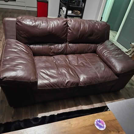 Photo of free 2 Seater Leather sofa (St austell) #1