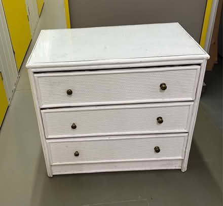 Photo of free Small rattan chest of drawers (Surlingham NR14) #1