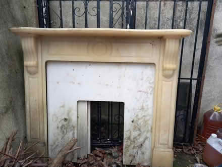 Photo of free Marble cream fire surround (New barn lane OL11) #1