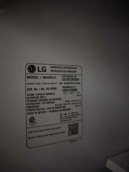 Photo of free LG fridge (broken) (Midwickhill) #2