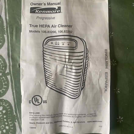 Photo of free True HEPA air cleaner (Ann Arbor near Hillside Terr.) #1