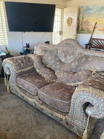 Photo of free Couch, love seat, chair (East Hemet) #3