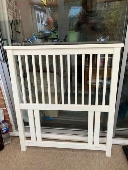 Photo of free White wooden single headboard (Kingswood Maidstone) #1