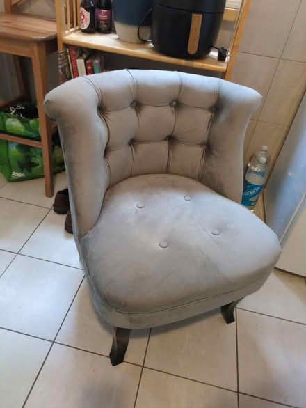 Photo of free Velvet effect low chair (Gosforth NE3) #2