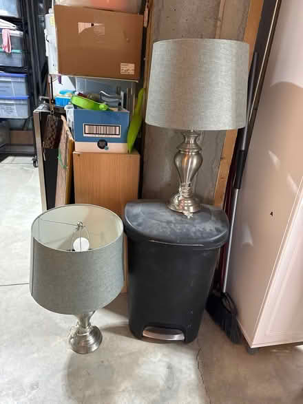 Photo of free 24 inch tall matching table lamps (Elverson) #1