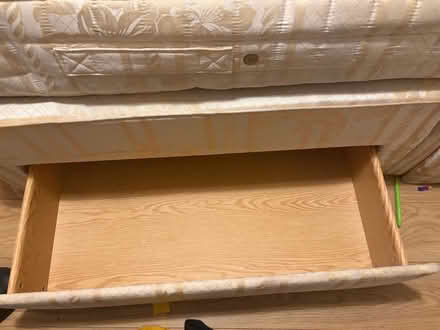 Photo of free Double bed with mattress (Blue Bridge MK13) #3