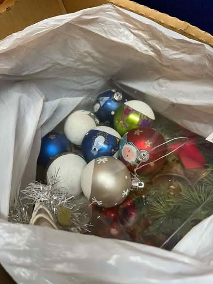 Photo of free Box of old Christmas Tree Decorations (East Croydon CR0) #1