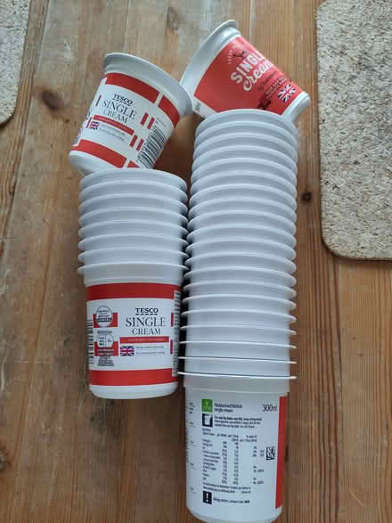 Photo of free 30+ small cream pots, clean (Henleaze Ward BS9) #1