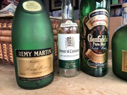 Photo of free Vintage brandy / whiskey bottles - candleholders? (Hastings TN35) #2