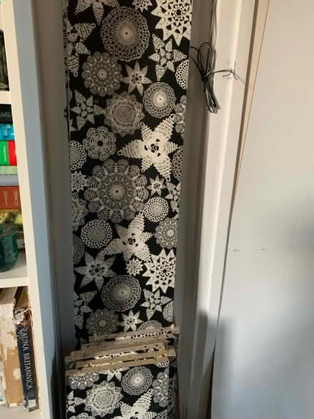 Photo of free Black & White Patterned Bookcase (Pleasley, Mansfield NG19) #1