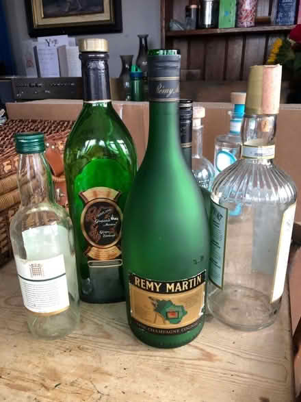 Photo of free Vintage brandy / whiskey bottles - candleholders? (Hastings TN35) #3