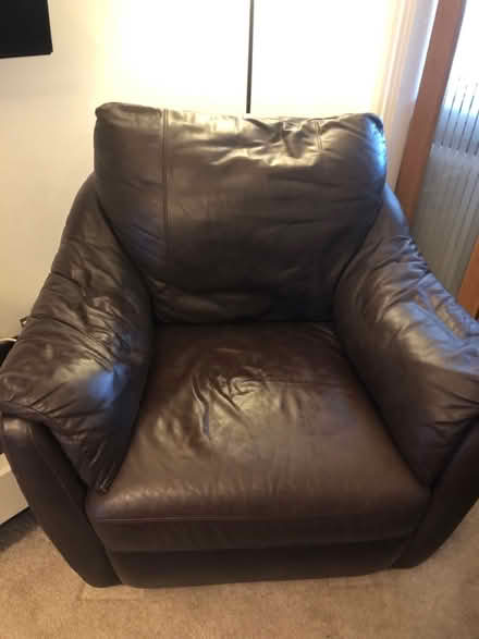 Photo of free Ikea leather corner sofa (Elton BL8) #2