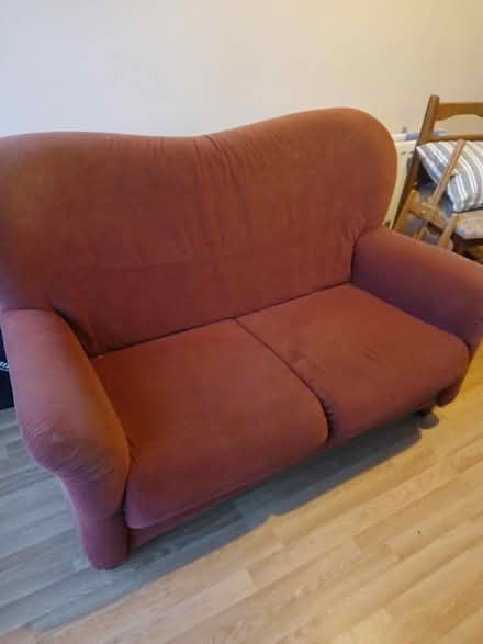 Photo of free Velvet two seater couch (Skerries) #1