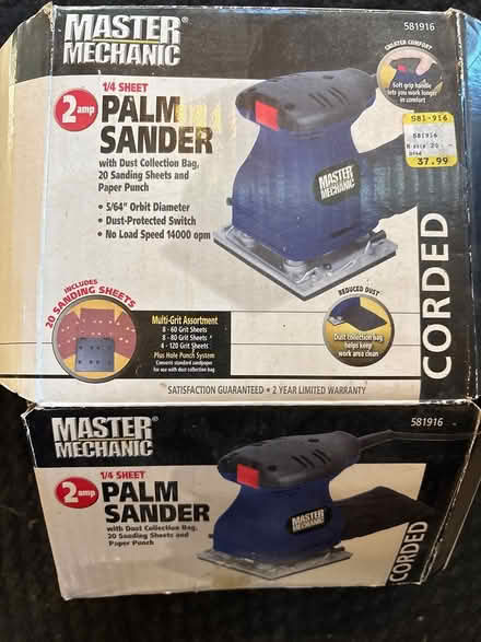 Photo of free Palm sander (concord, MA) #1