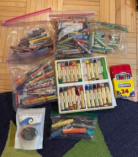 Photo of free Crayons , colored pencils etc (Battery park city) #2