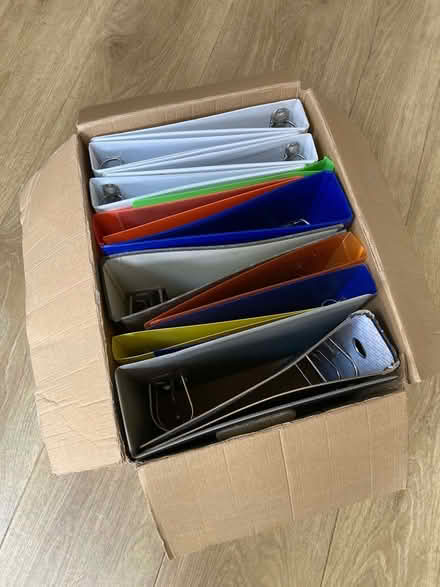 Photo of free Box of A4 Ring Binders and Lever Arch Files (New Marston OX3) #1